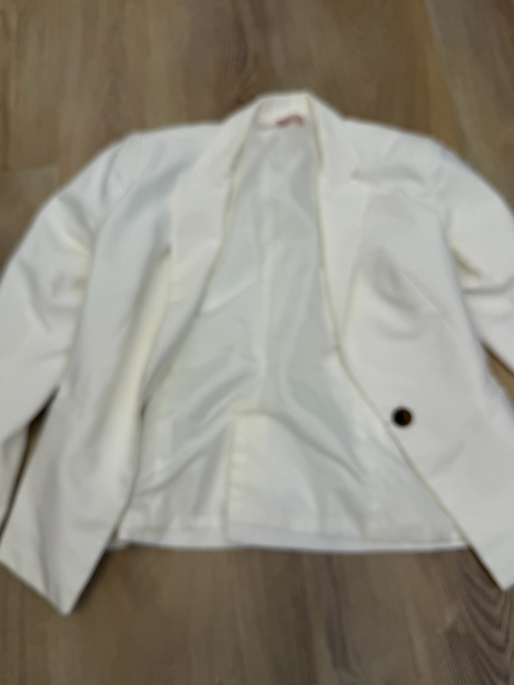 Philosophy White Single-Button Blazer - image 8
